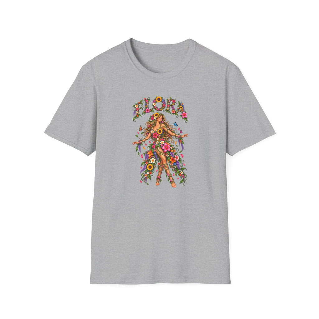 Flora - floral lady TshirUnisex Softstyle T-Shirt