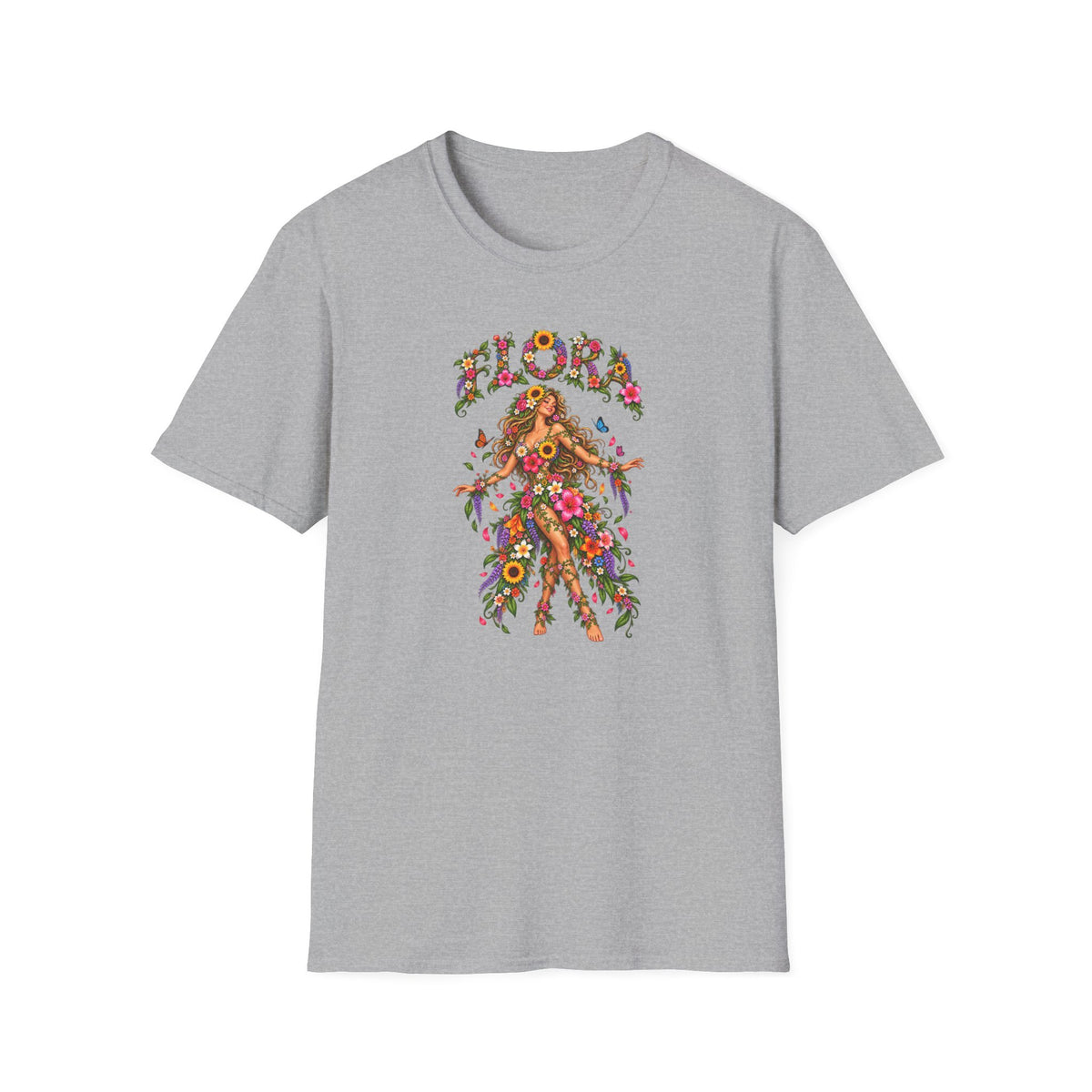 Flora - floral lady TshirUnisex Softstyle T-Shirt