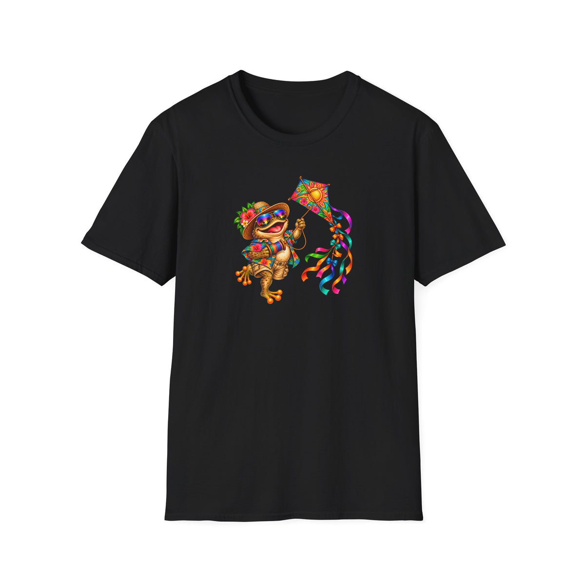 Kite Flying Toad T-Shirt | Croaking Toad