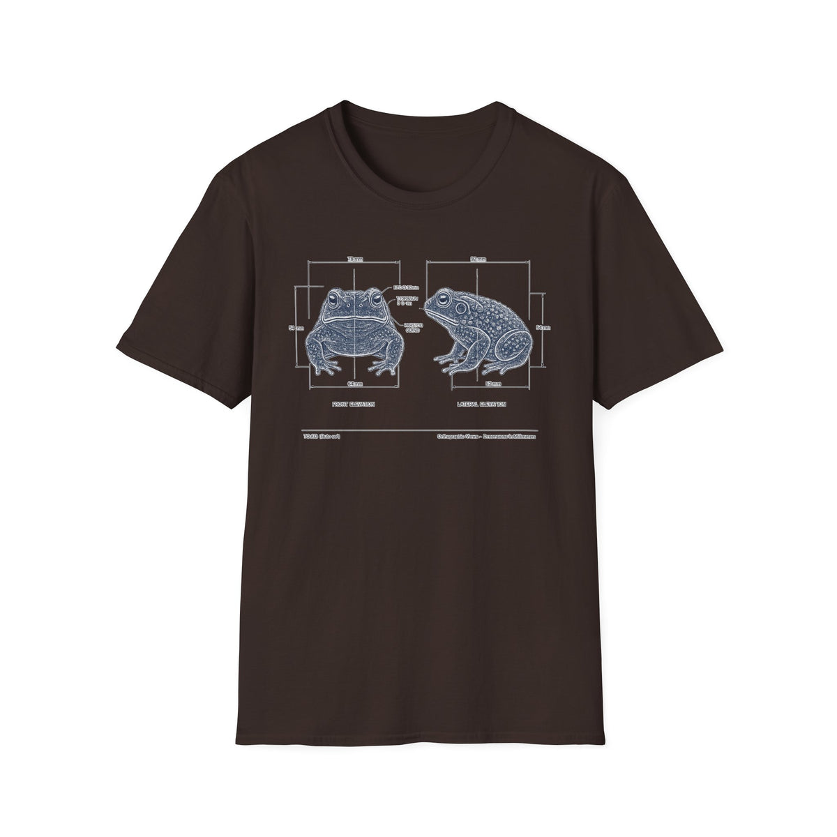 Blue Print Toad Unisex Softstyle T-Shirt