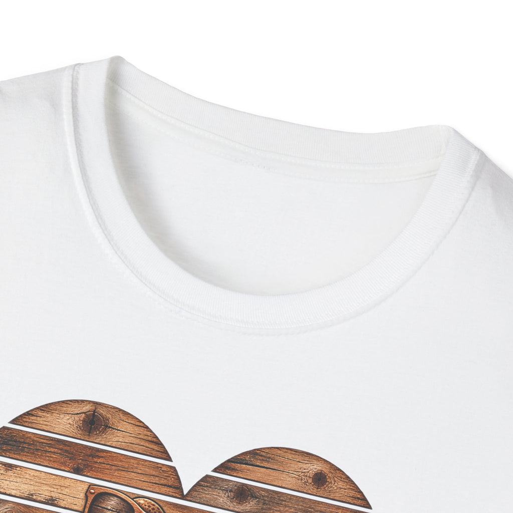 Wooden heart - Croaking Toad  T-Shirt 🪵 🐸 ❤️
