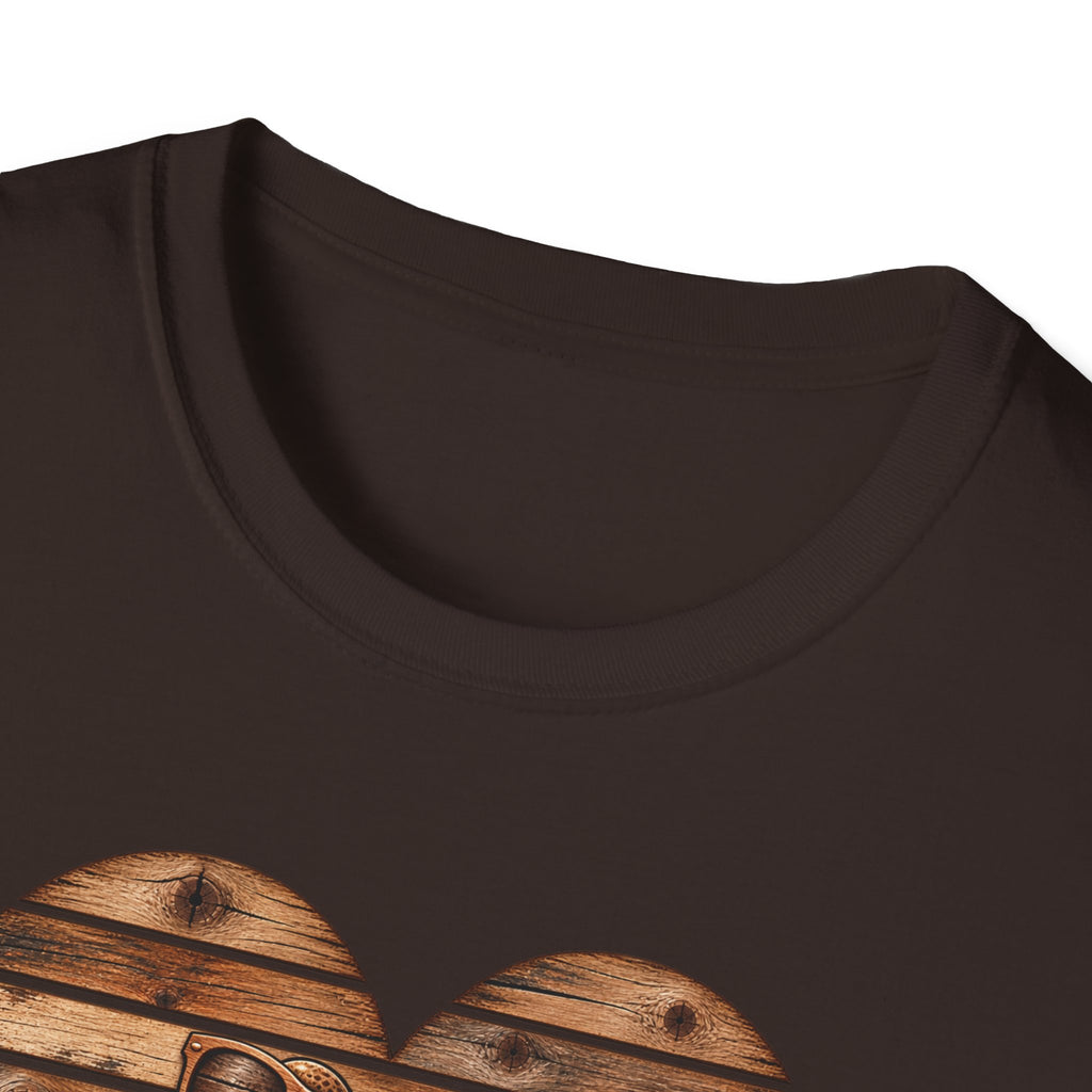 Wooden heart - Croaking Toad  T-Shirt 🪵 🐸 ❤️
