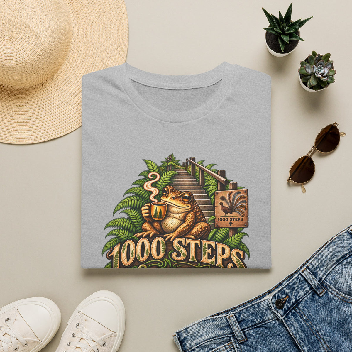 1000 Steps & Coffee Unisex Softstyle T-Shirt