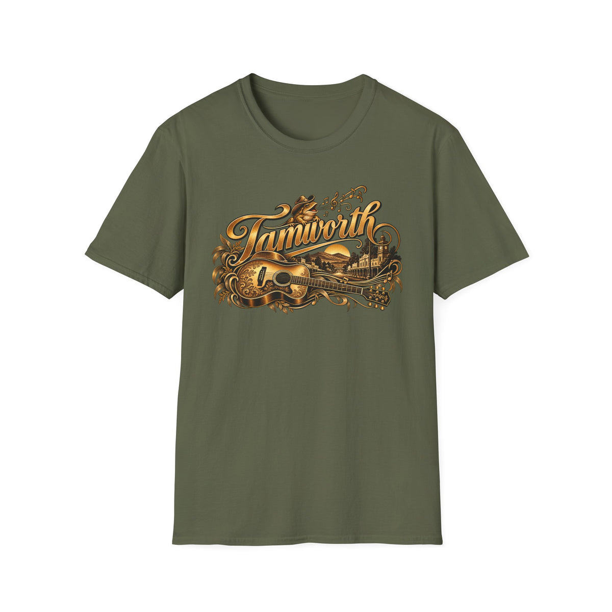 Tamworth Golden Guitar Country T-Shirt | Croaking Toad