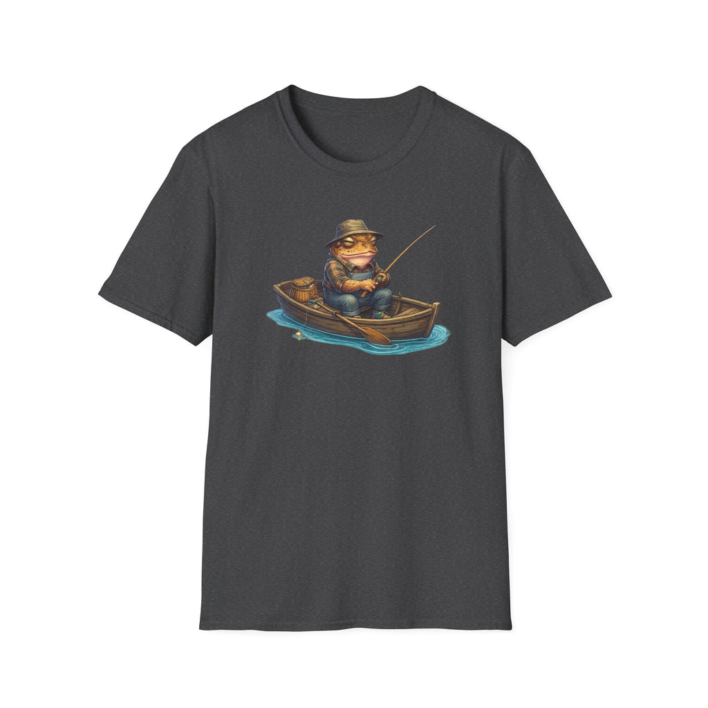 Gone Fishing Toad Unisex Softstyle T-Shirt