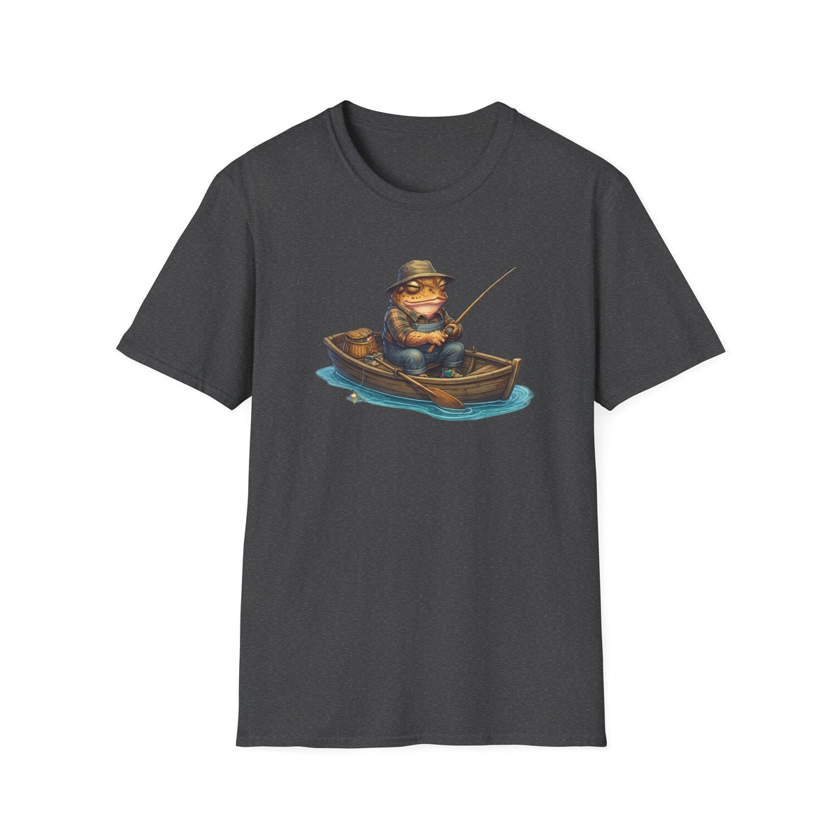 Gone Fishing Toad Unisex Softstyle T-Shirt