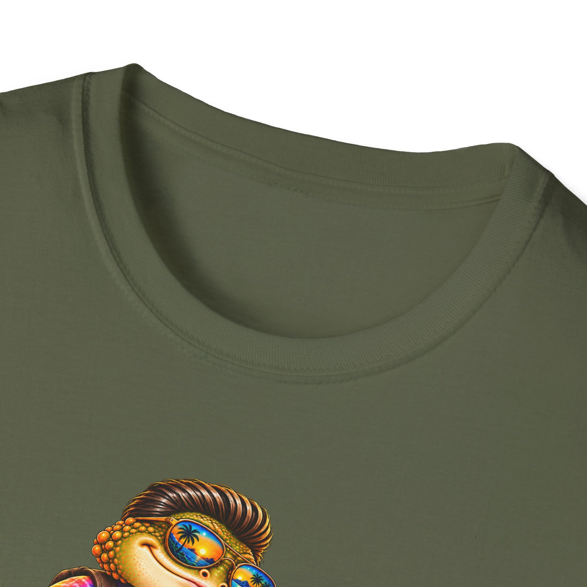 Toad walking  Origami dog Unisex Softstyle T-Shirt