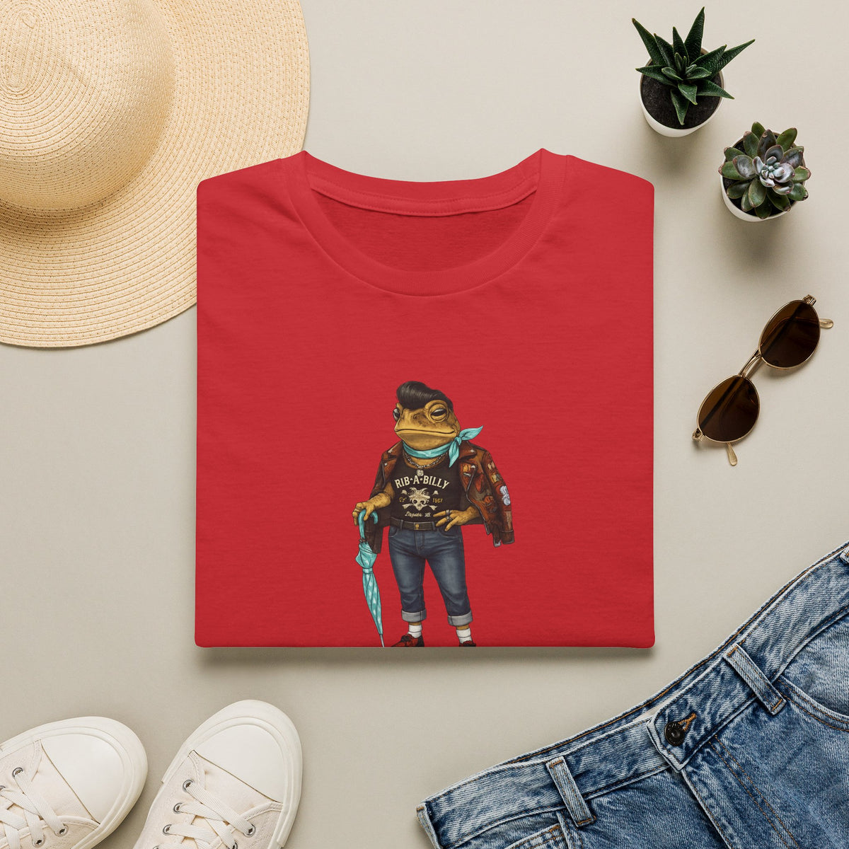 T-shirt morbida unisex Slick Chic Toad