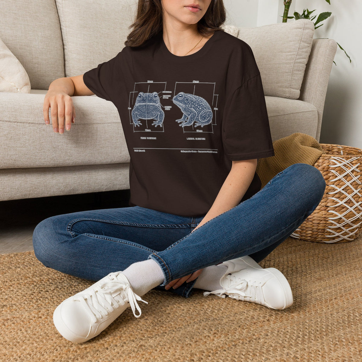 Blue Print Toad Unisex Softstyle T-Shirt