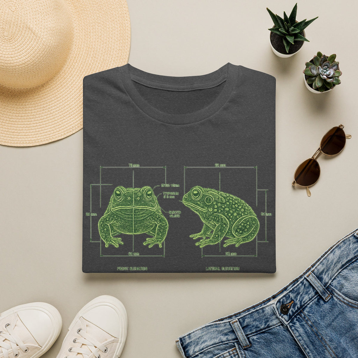 Blue Print Toad Unisex Softstyle T-Shirt