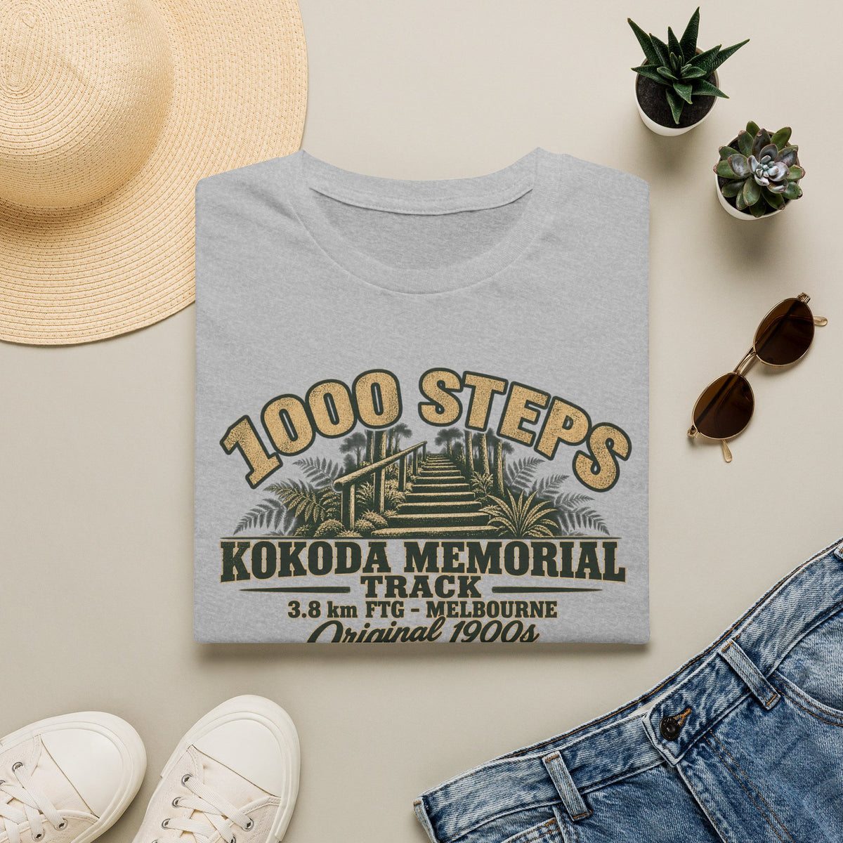 1000 Steps FTG Melbourne,  Australia Unisex Softstyle T-Shirt