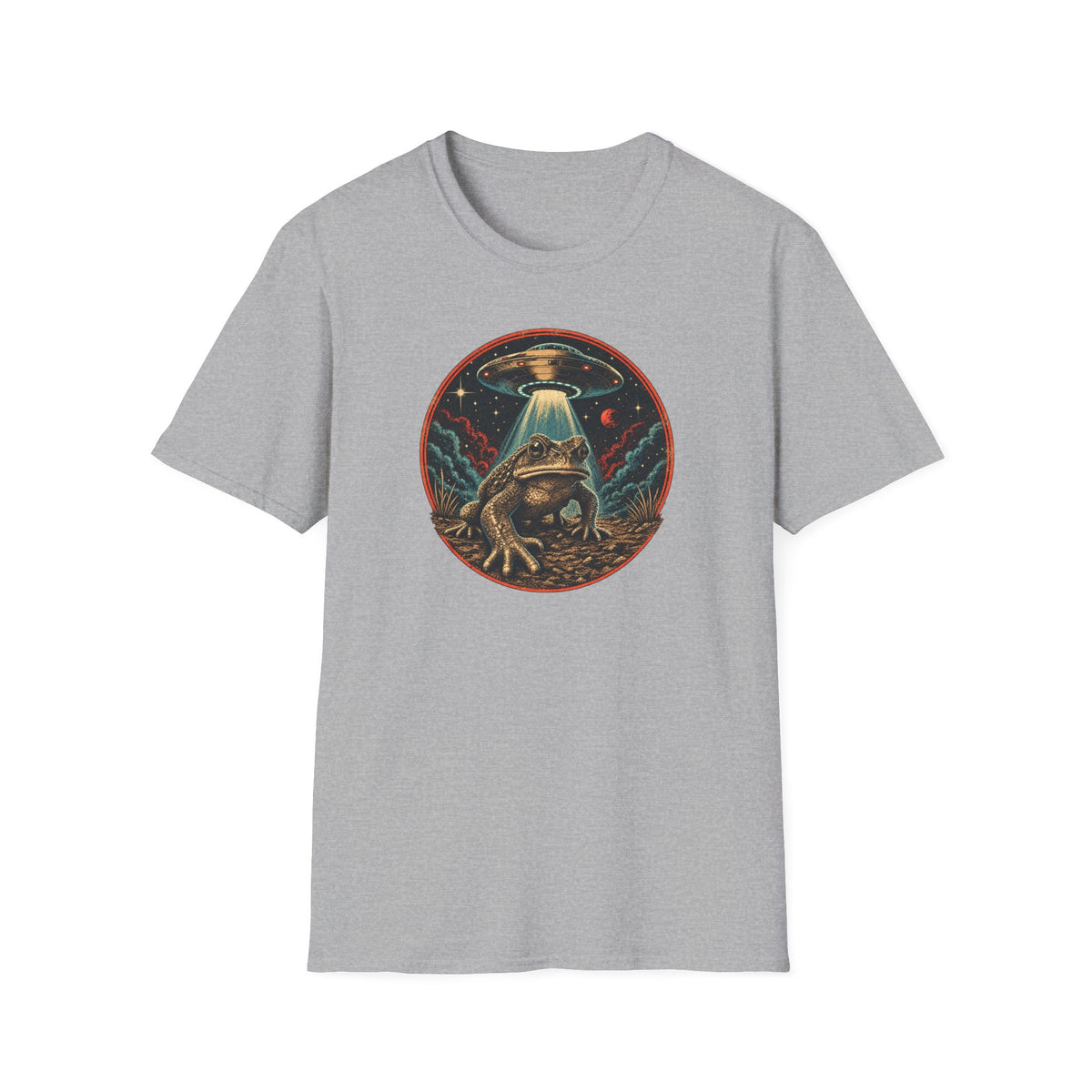 Retro Space Toad UFO T-Shirt | Croaking Toad