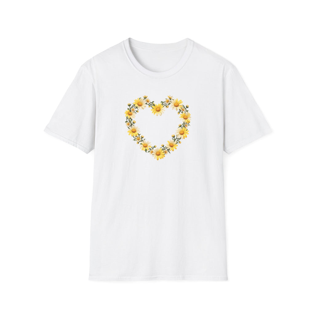 Daisy Chain heart Unisex Softstyle T-Shirt