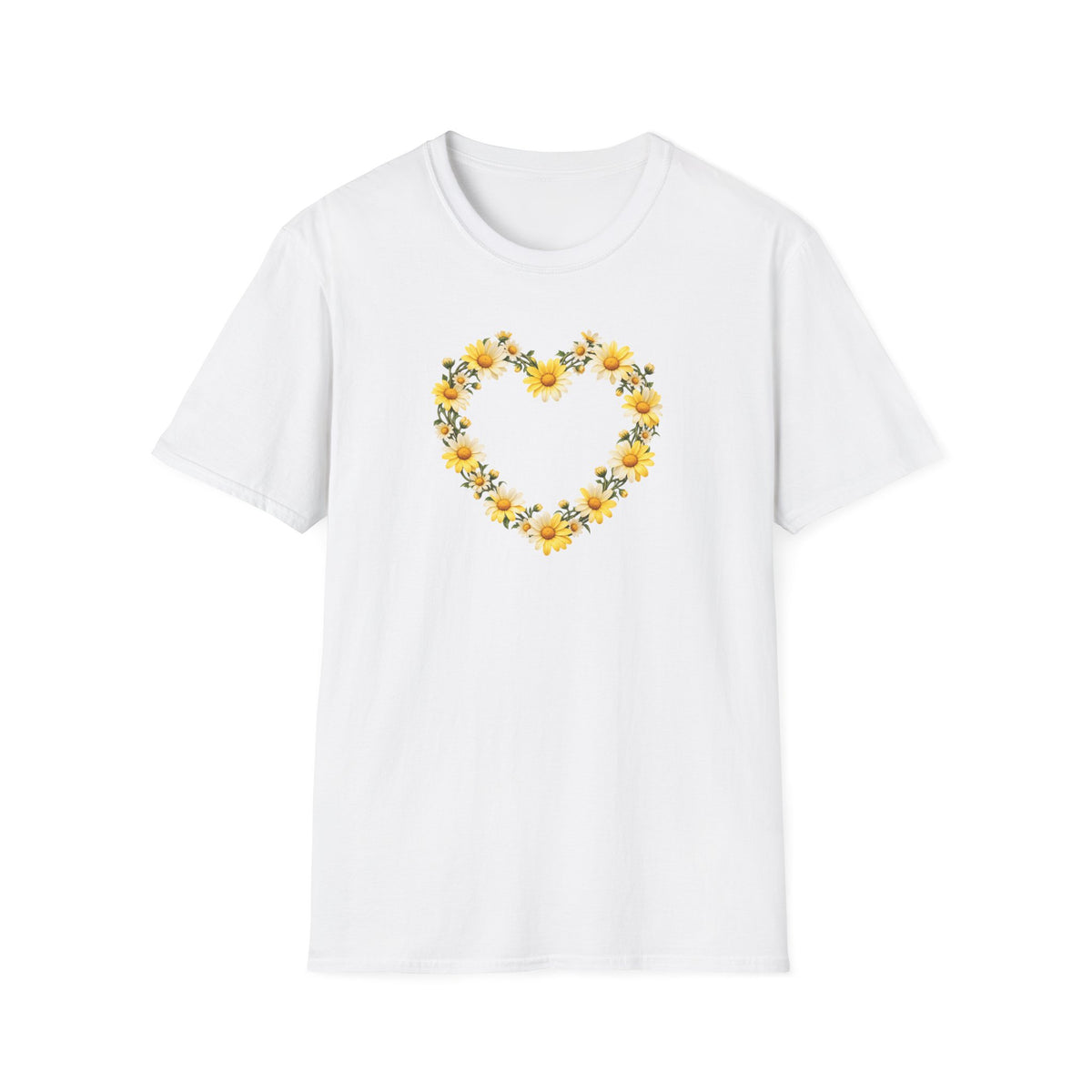 Daisy Chain heart Unisex Softstyle T-Shirt