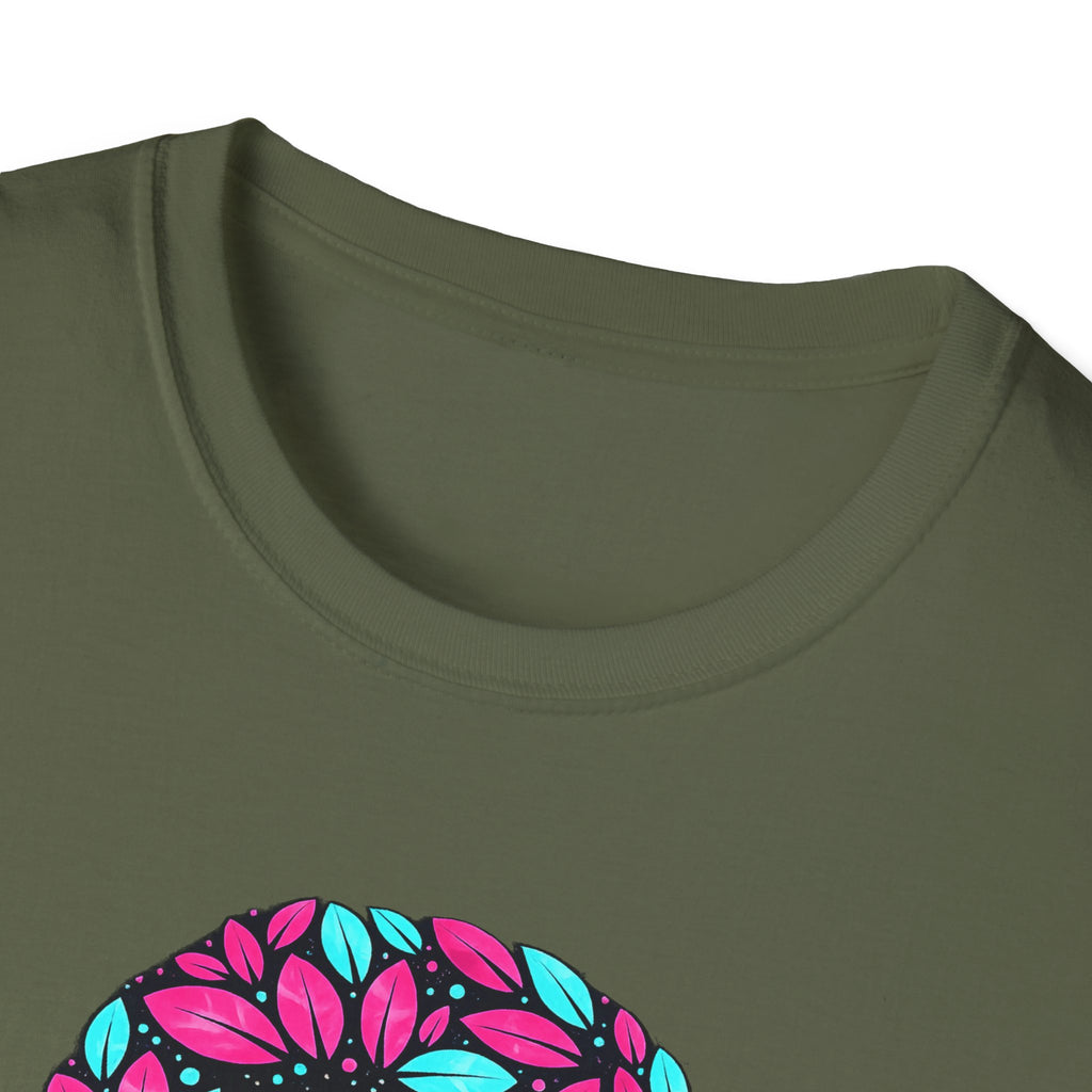 Unisex Softstyle T-Shirt „Blättrige Kröte“