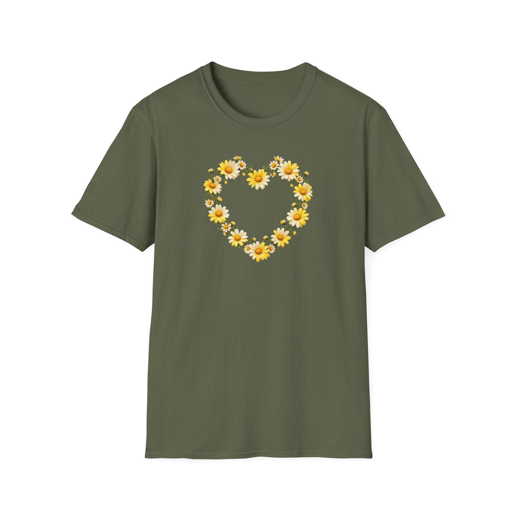 Daisy Chain heart Unisex Softstyle T-Shirt