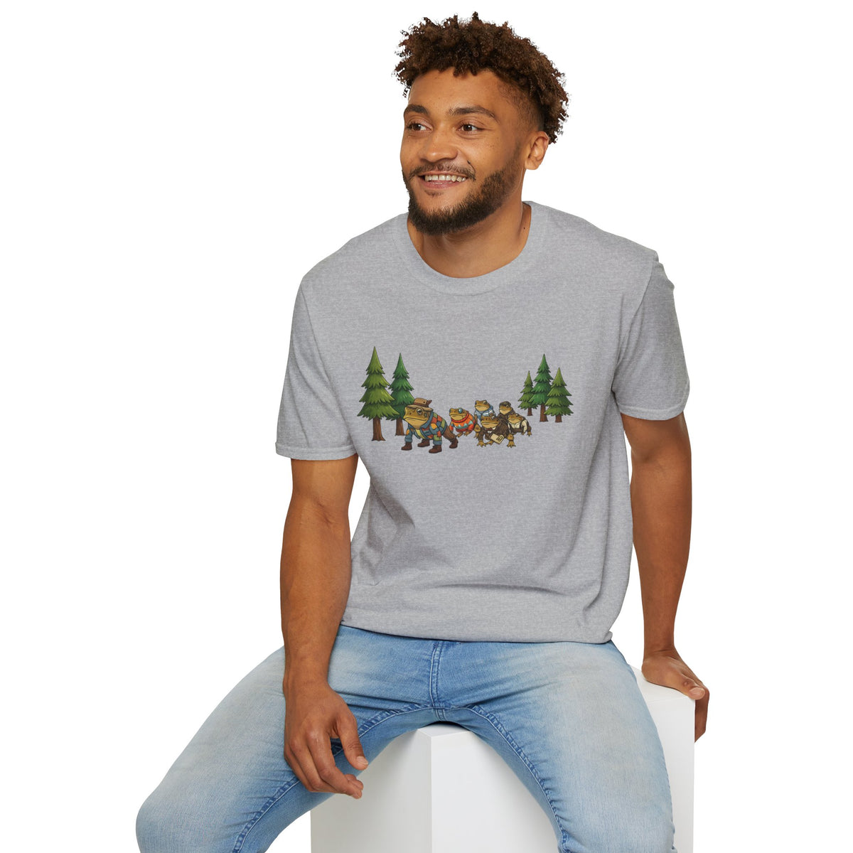Toad Trail Wandern durch den Wald Unisex Softstyle T-Shirt