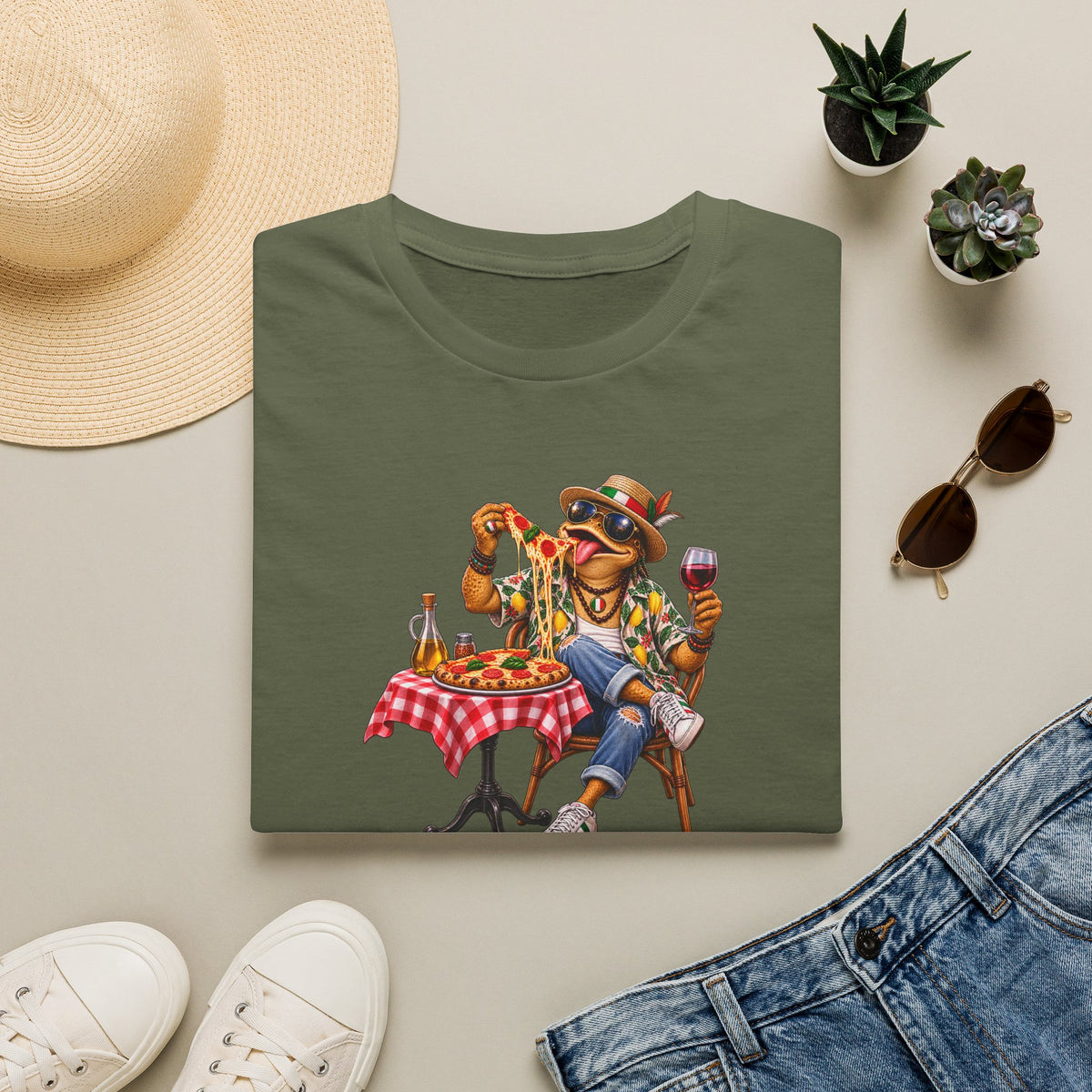 Italian Pizza Toad Unisex Softstyle T-Shirt