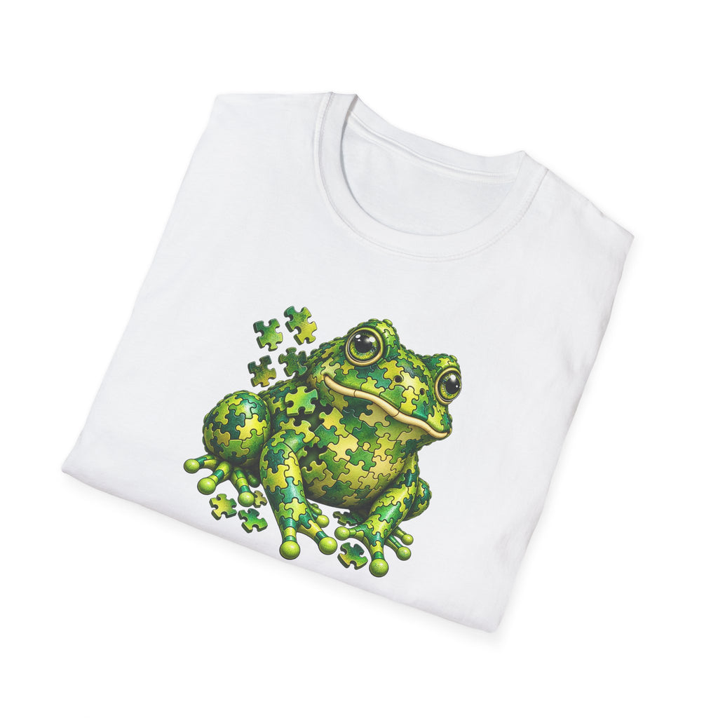 Puzzled Toad green Unisex Softstyle T-Shirt