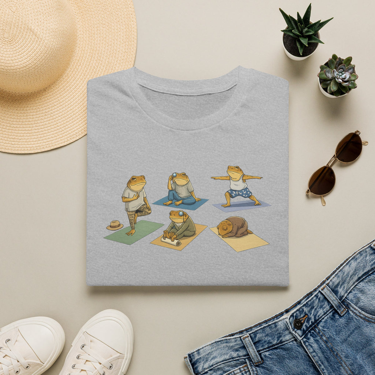 Yoga Zen Toads Unisex Softstyle T-Shirt