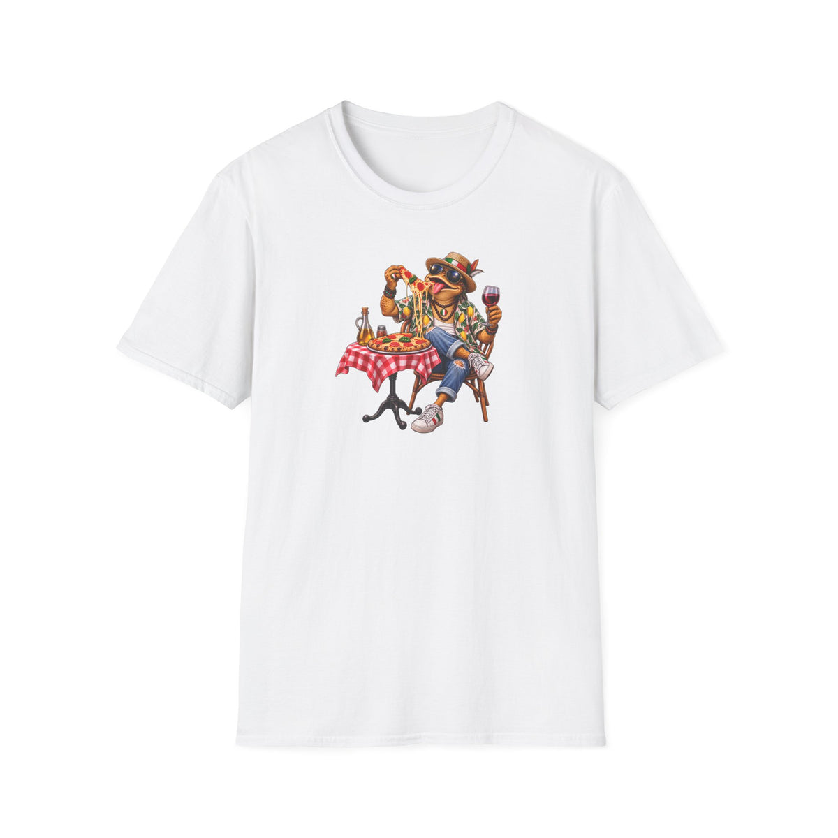 Italian Pizza Toad Unisex Softstyle T-Shirt