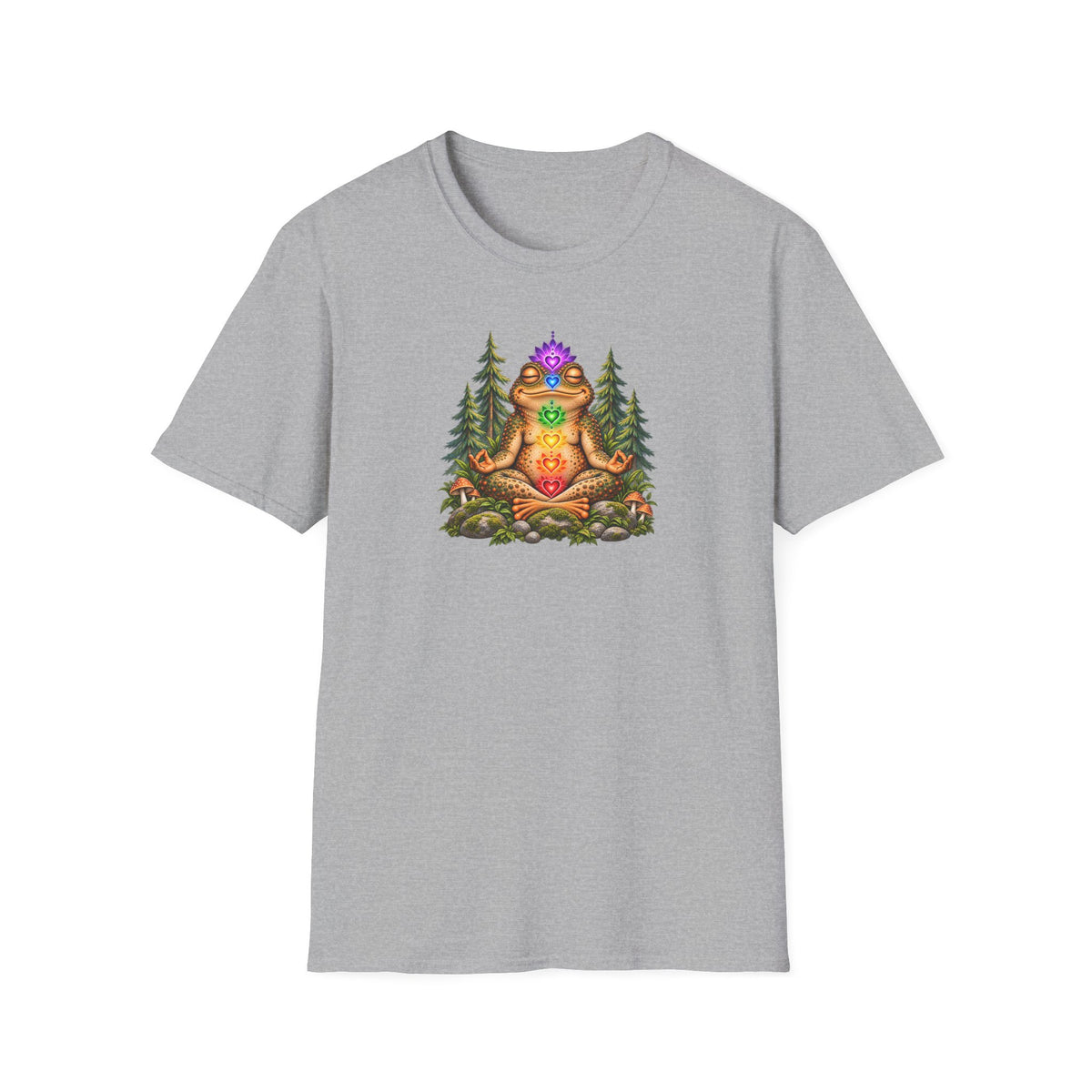 Meditation Toad T-Shirt | Funny Yoga & Mindfulness Tee | Croaking Toad