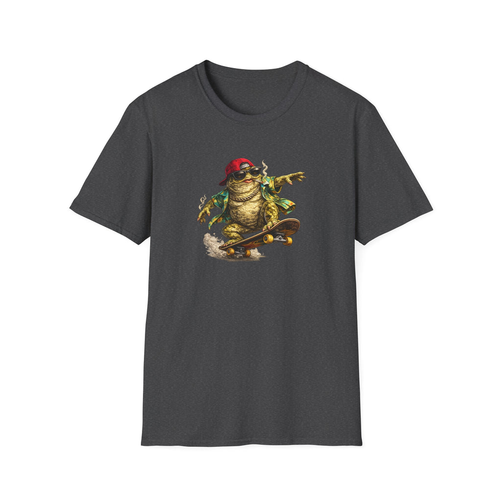 Skater Croak Frosch Unisex Softstyle T-Shirt