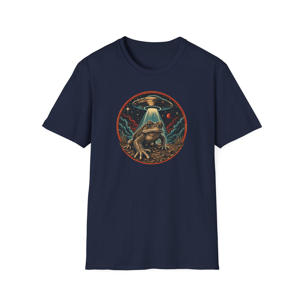 Retro Space Toad UFO T-Shirt | Croaking Toad
