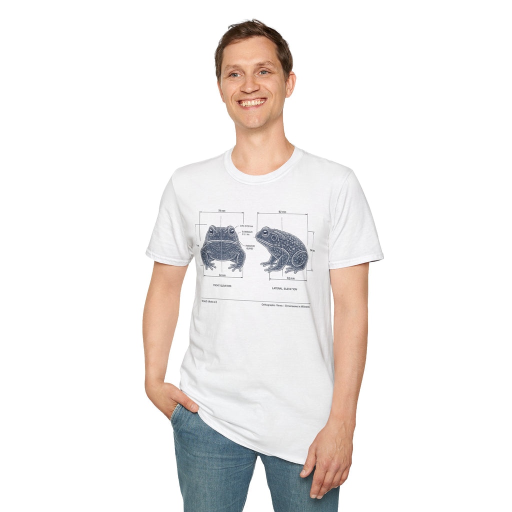 Blue Print Toad Unisex Softstyle T-Shirt