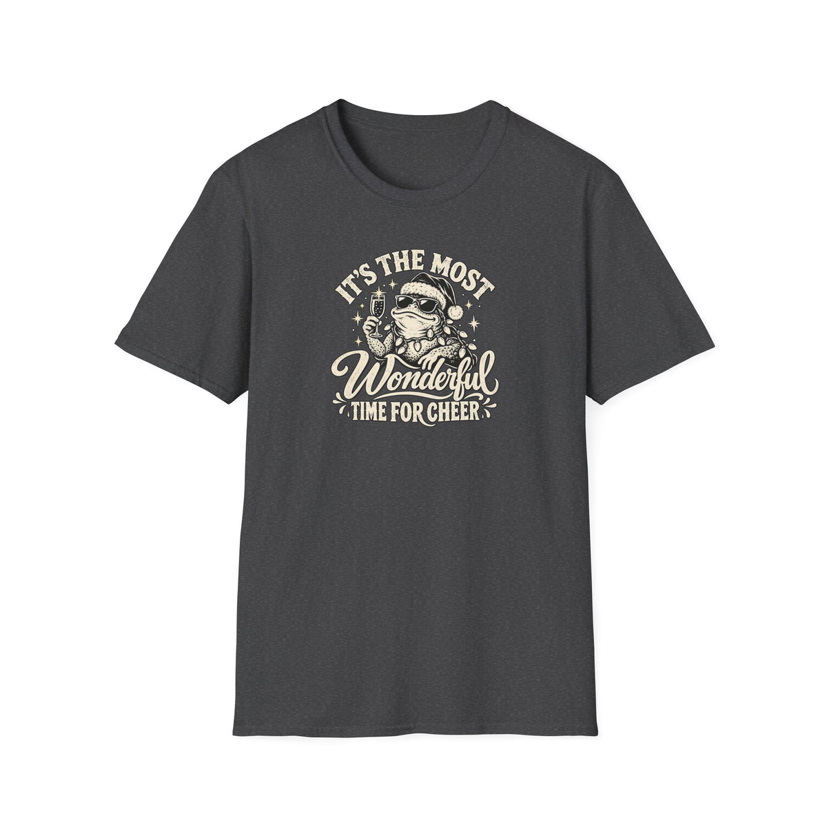 The Most Wonderful Time for Cheer Christmas T-Shirt | Croaking Toad