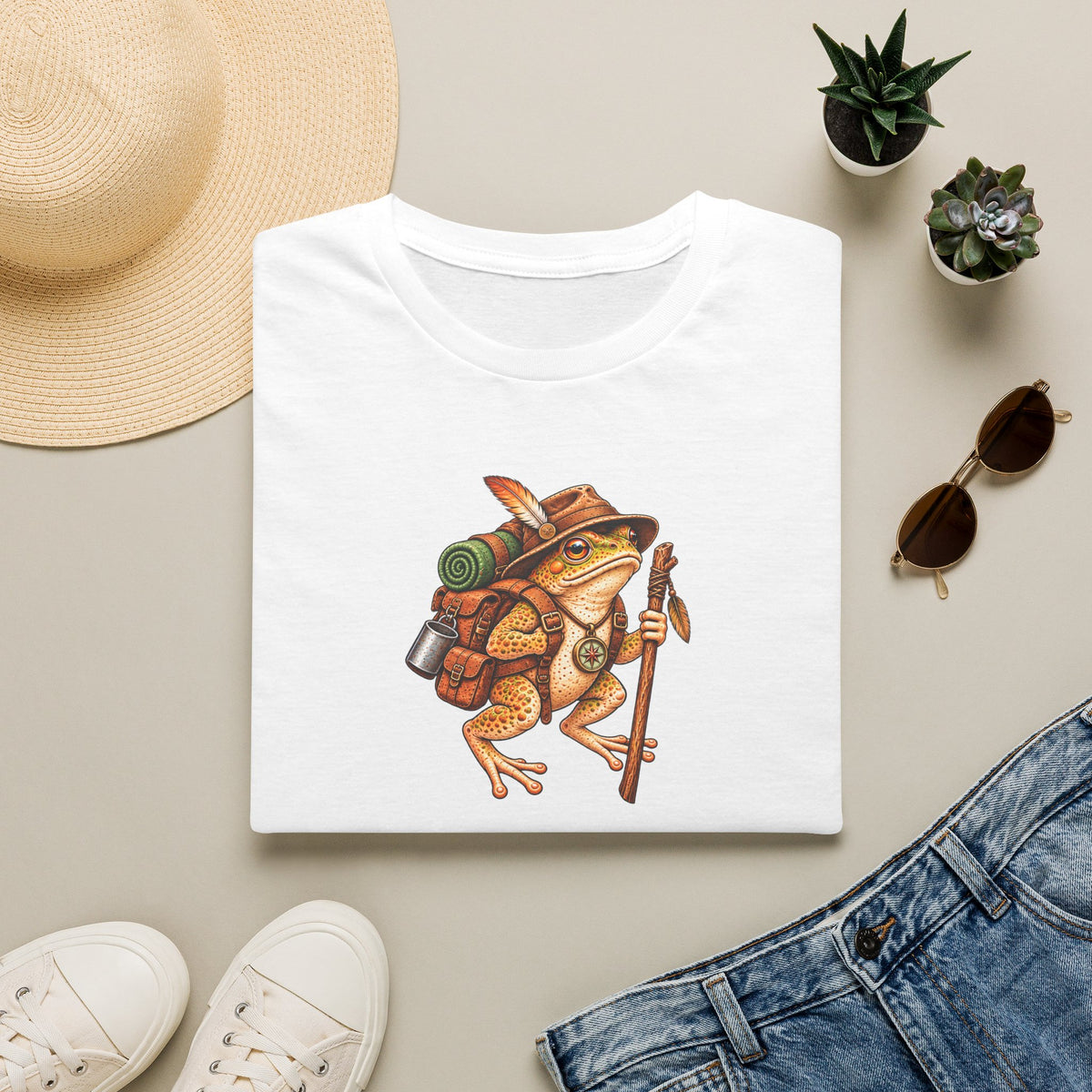 Hiking Toad Unisex Softstyle T-Shirt