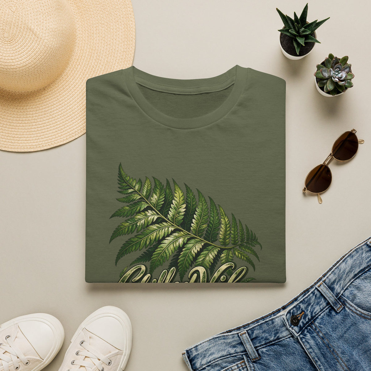 Chilled Vibes fern Unisex Softstyle T-Shirt