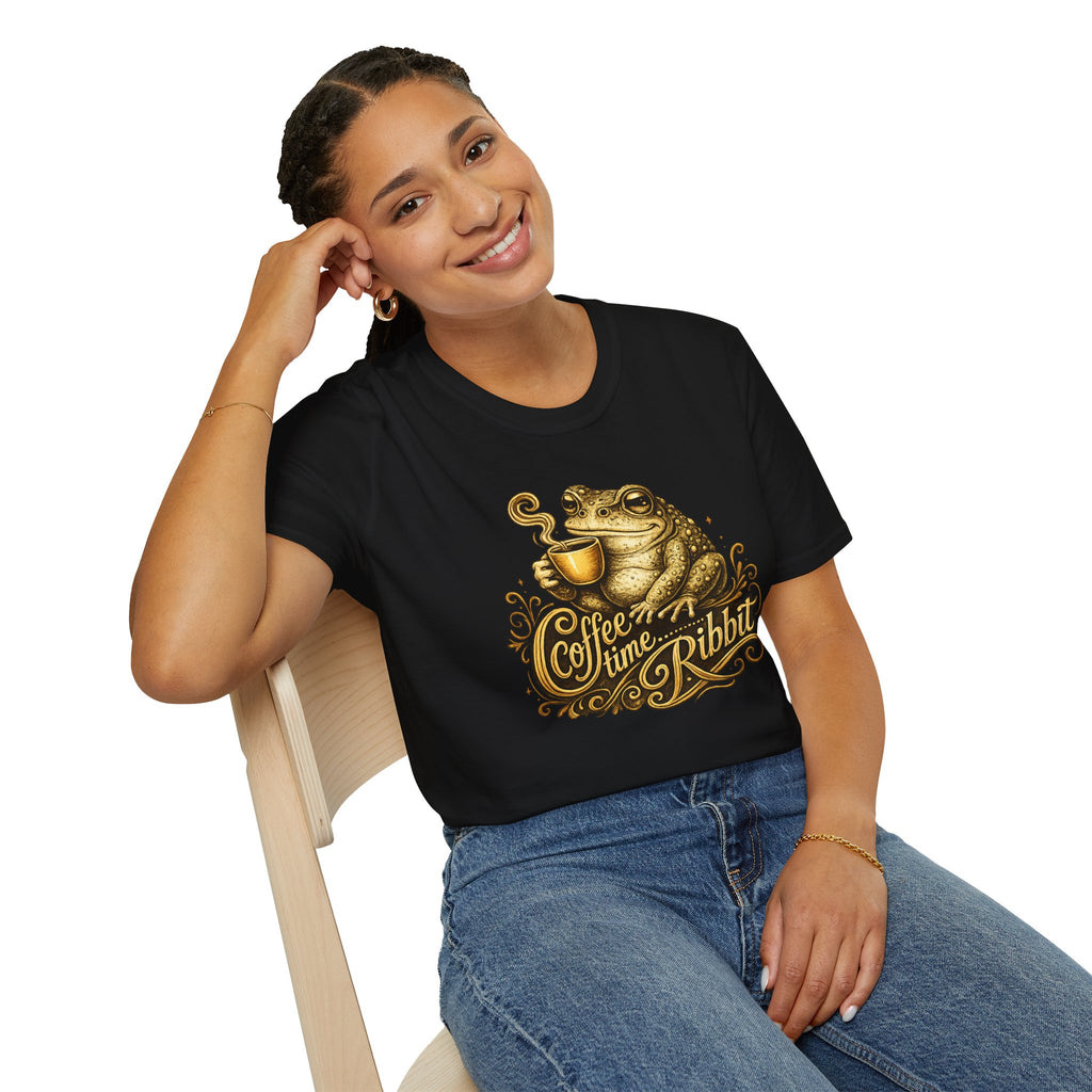 Coffee time Ribbit Unisex Softstyle T-Shirt