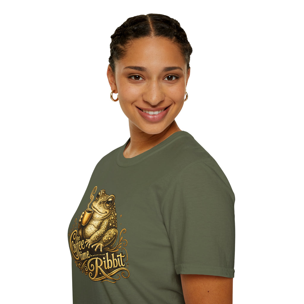 Coffee time Ribbit Unisex Softstyle T-Shirt