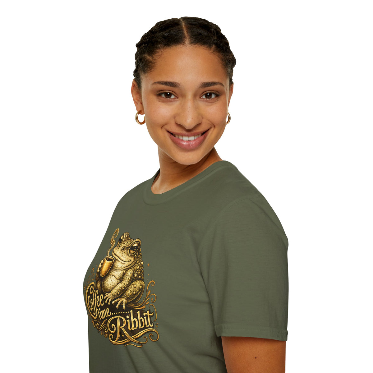 Coffee time Ribbit Unisex Softstyle T-Shirt
