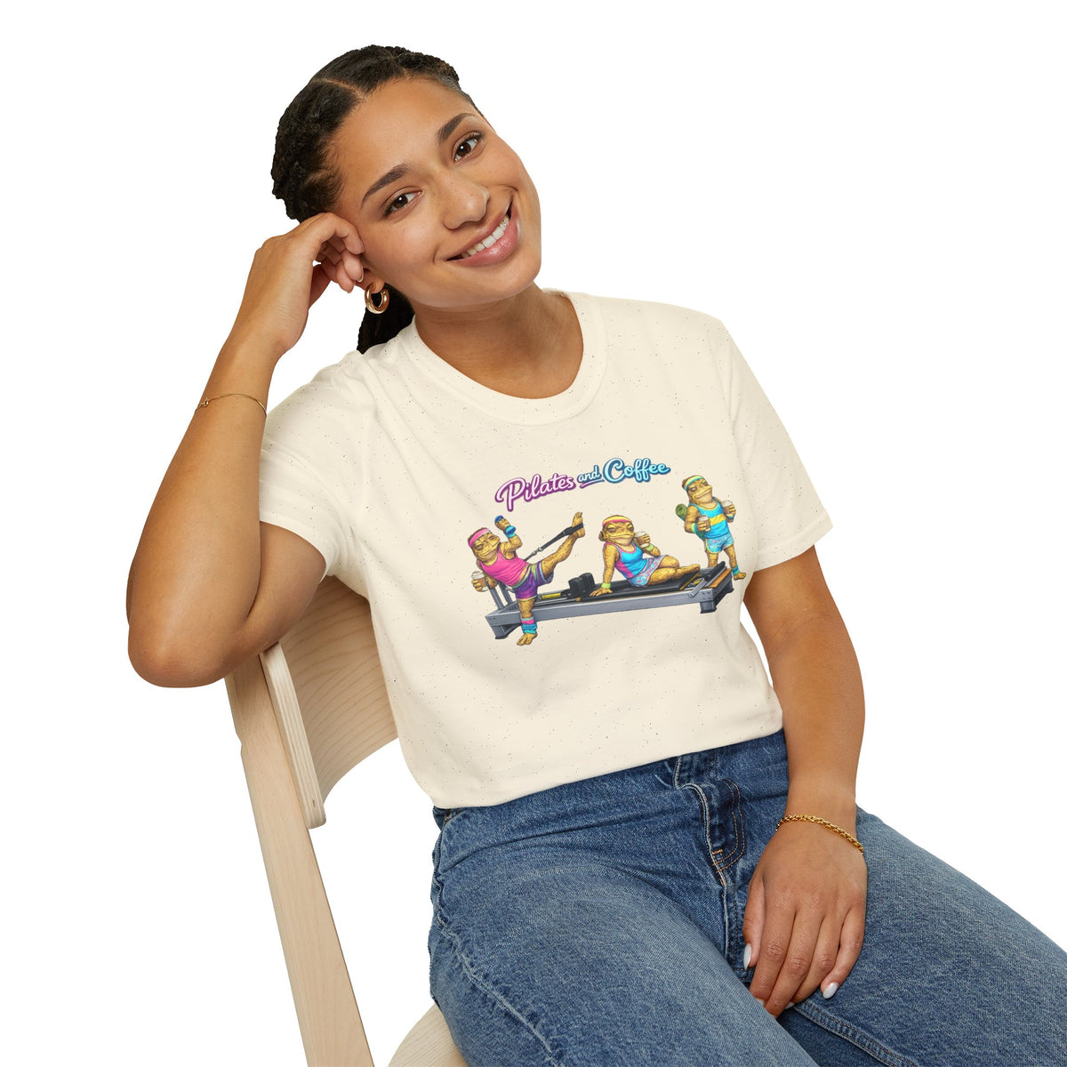 Pilates & Coffee Toads Unisex Softstyle T-Shirt
