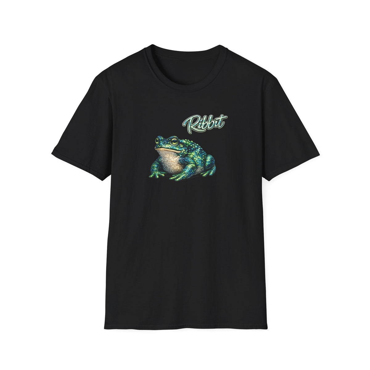 Ribbit-Grün Unisex Softstyle T-Shirt