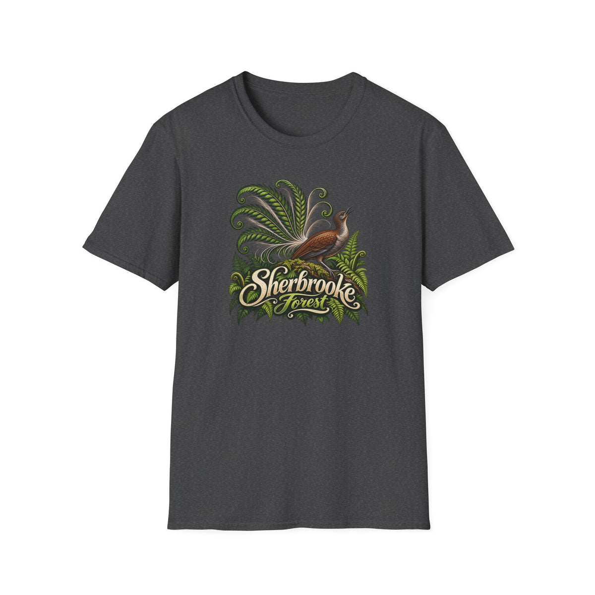 Sherbrooke Forest Lyrebird Unisex Softstyle T-Shirt