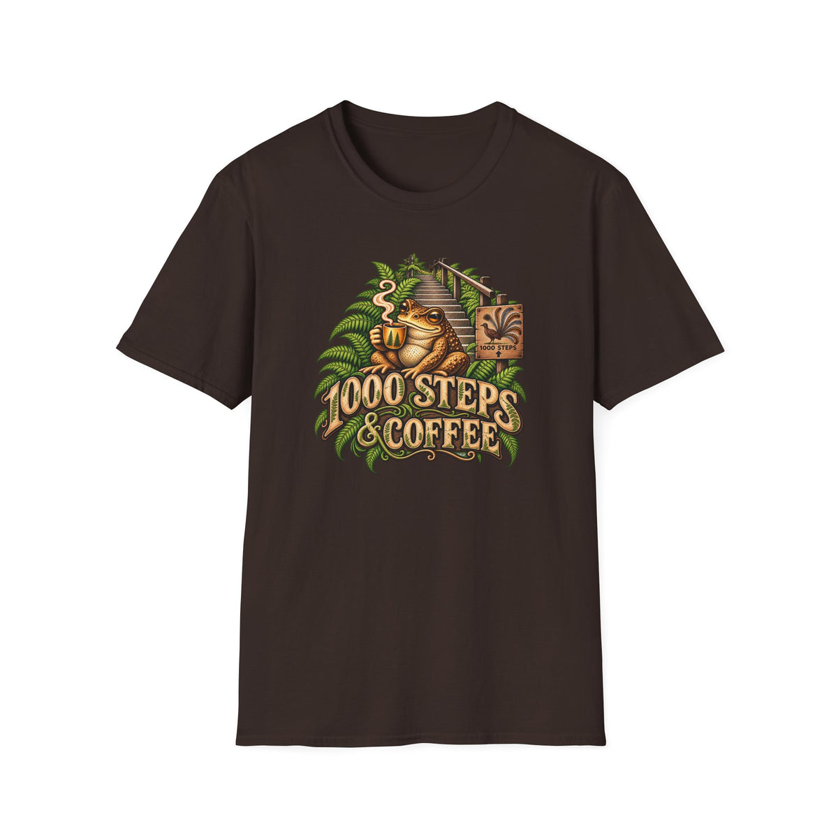 1000 Steps & Coffee Unisex Softstyle T-Shirt