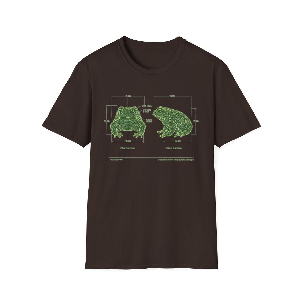 Blue Print Toad Unisex Softstyle T-Shirt