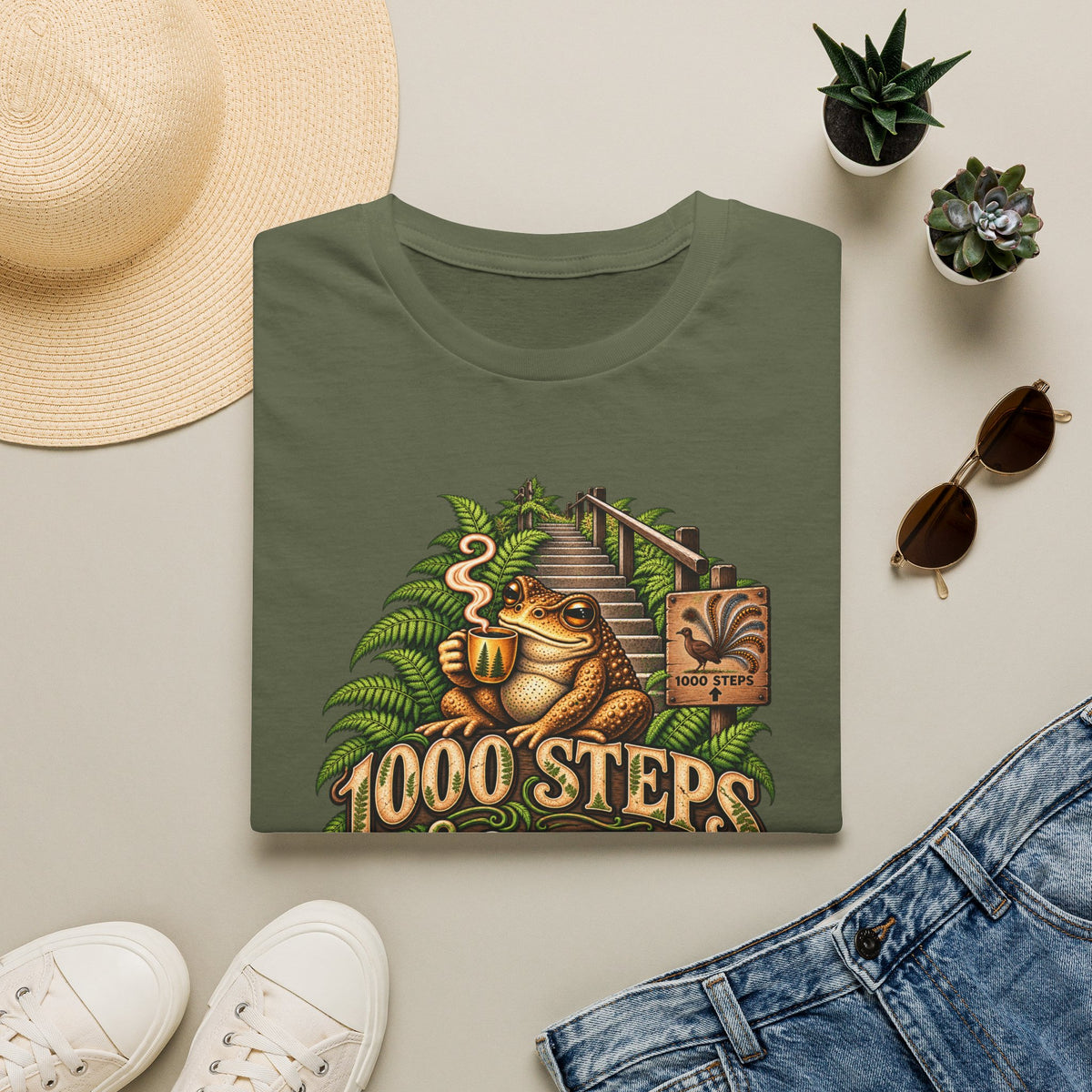 1000 Steps & Coffee Unisex Softstyle T-Shirt