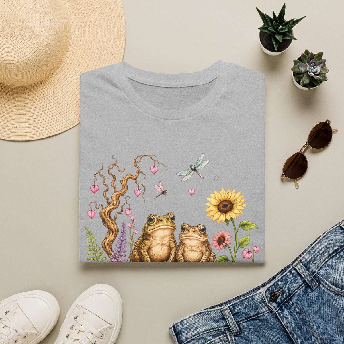 Toads on a log Unisex Softstyle T-Shirt