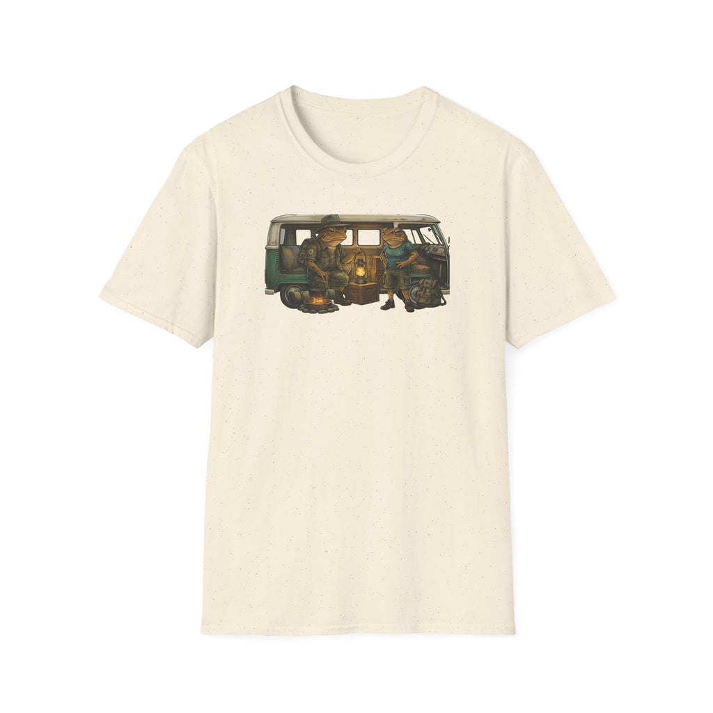 Toads Combi Van Camping Unisex Softstyle T-Shirt