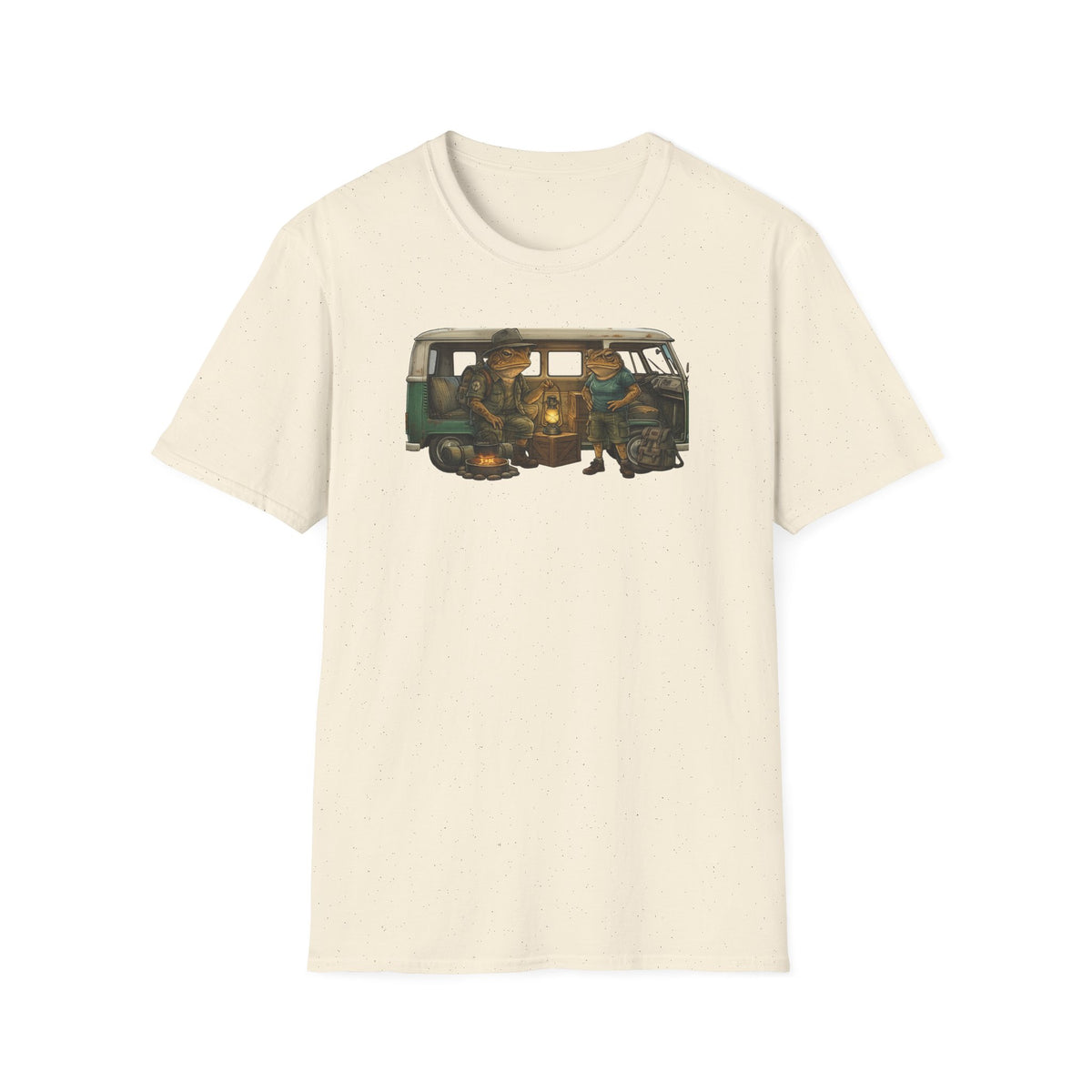Toads Combi Van Camping Unisex Softstyle T-Shirt