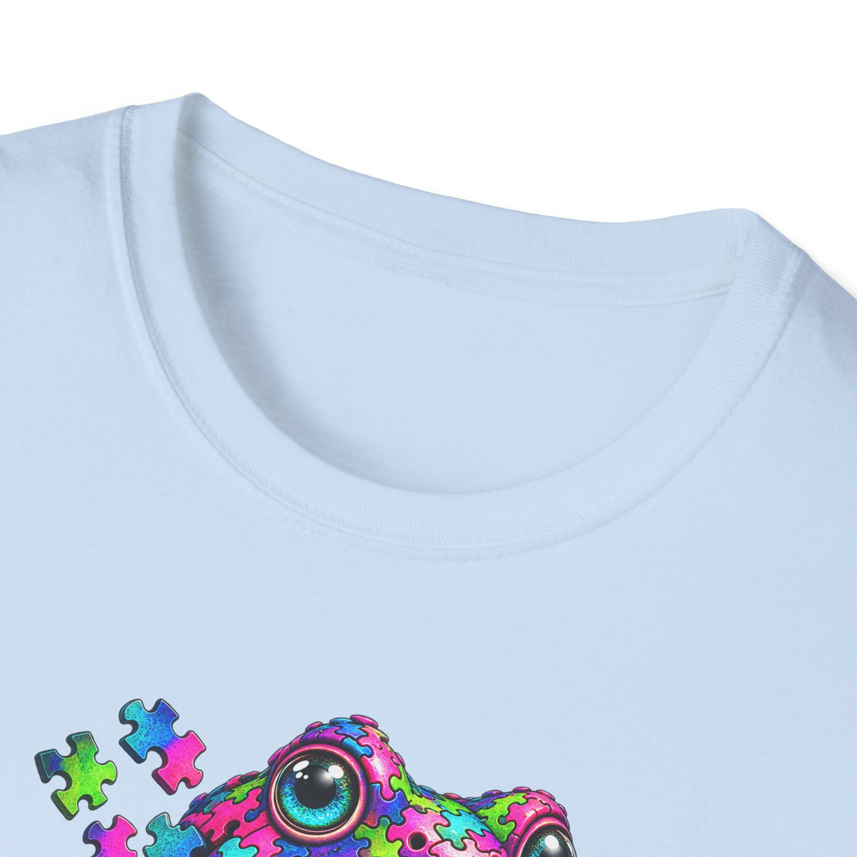 Puzzled Toad multicolored Unisex Softstyle T-Shirt