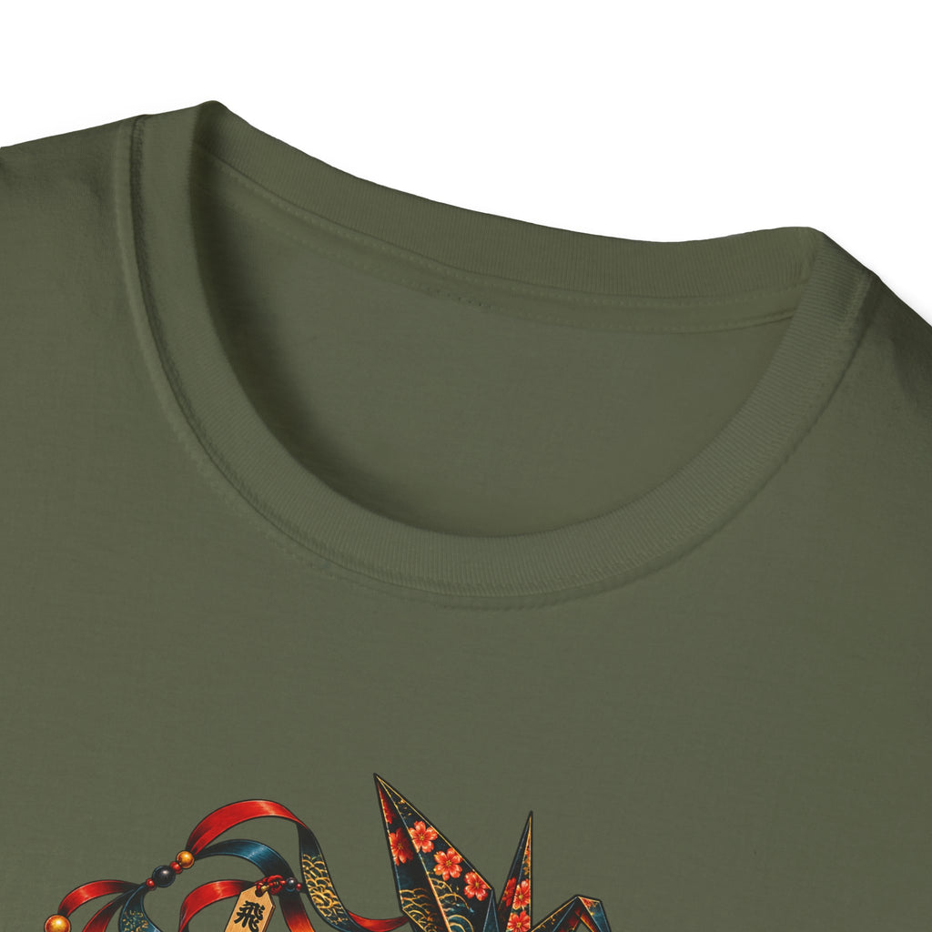Origami Kite flying Toad Unisex Softstyle T-Shirt