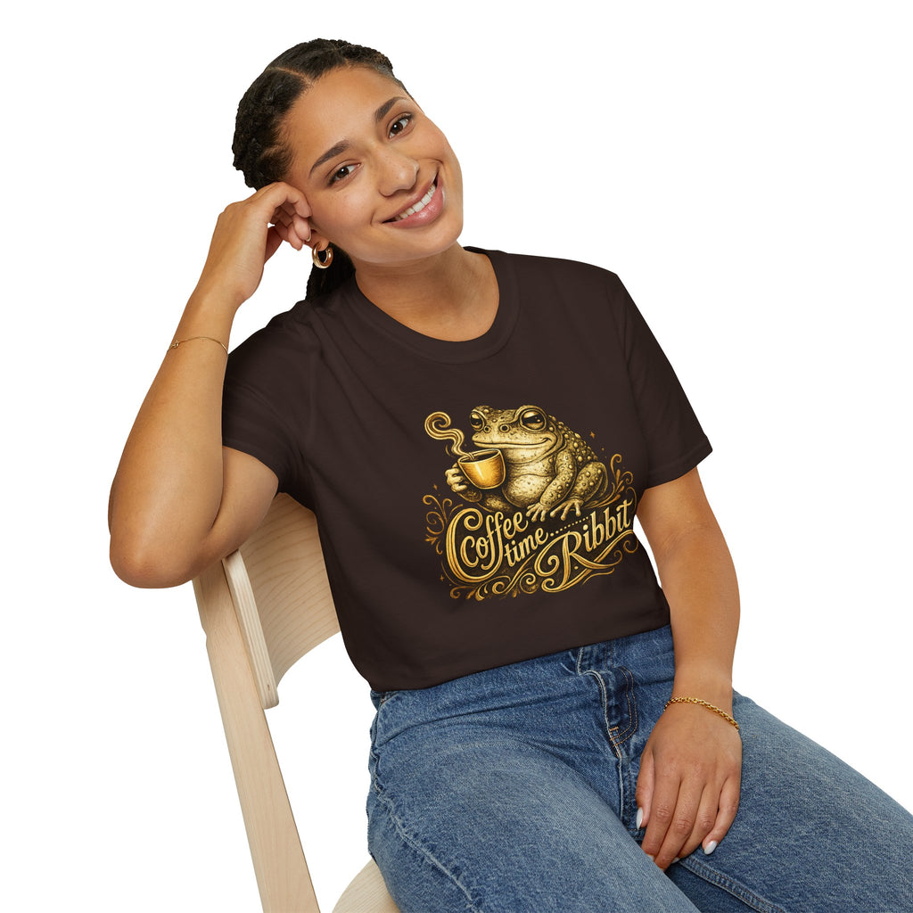 Coffee time Ribbit Unisex Softstyle T-Shirt
