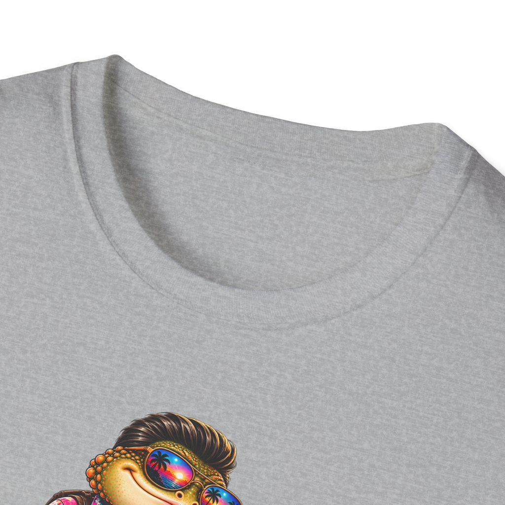 Toad walking  Origami dog unisex Softstyle T-Shirt