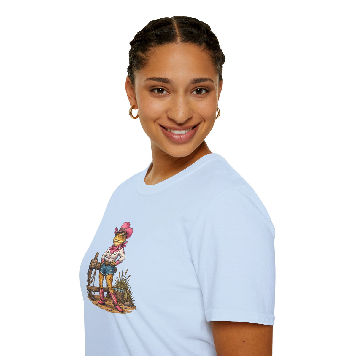 Cowgirl Rodeo Kröte Unisex Softstyle T-Shirt