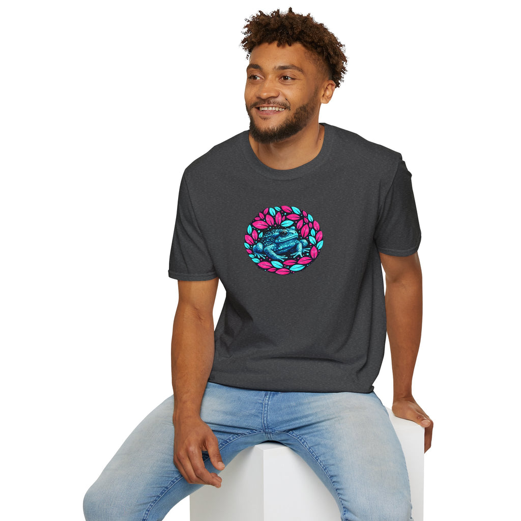 Unisex Softstyle T-Shirt „Blättrige Kröte“